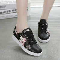 Jual Sepatu Kets Lukis Kupu Kupu Hitam|Slk44 Murah