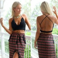 Jual Bra Bralette Bunga Renda Brukat Lace Fashion Sexy Tali Silang BH.001 Murah
