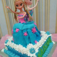 Jual elsa ana barbie doll cake Murah