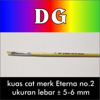 Jual Kuas Cat Lukis model bulu flat merk Eterna no.2 Murah
