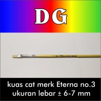 Jual Kuas Cat Lukis model bulu flat merk Eterna no.3 Murah