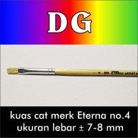 Jual Kuas Cat Lukis model bulu flat merk Eterna no.4 Murah