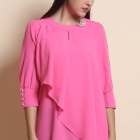 Jual Blus Flare Top Jucci L2614 - Pink Murah