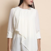 Jual Blus Flare Top Jucci L2614 - White Murah