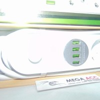 Jual Charger LDNIO 3.4A ( 4 Port Usb + 4 Sockets Combo ) Hig Grosir Murah