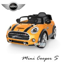 Mini Cooper Lisensi UK631 mainan mobil aki anak Pliko Pakai remote