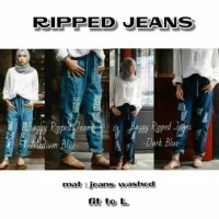 Jual (PROMO) BAGGY RIPPED JEANS Murah