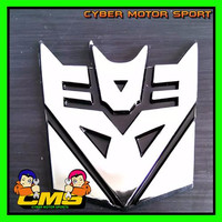 Jual new new Emblem Transformer Chrome. emblem transformer deception. emble Murah