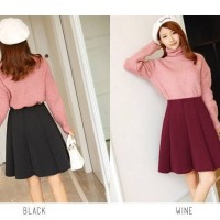 Jual Emma Space Cotton Skirt(#8)/Rok midi/Rok tebal/Rok pesta Murah