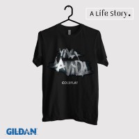 Jual Kaos Band Coldplay Original Gildan Viva La Vida Black - 109 Murah