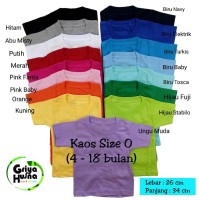 Jual Kaos polos bayi / baby basic tee / kaos oblong anak Murah