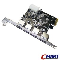 Jual PCI Express PCI-e USB 3.0 4 port HighSpeed Ports Card GRC-PCIe-USB3-4P Murah