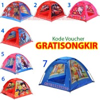 Jual Mainan Tenda Anak Murah Kemping Karakter Kartun Murah