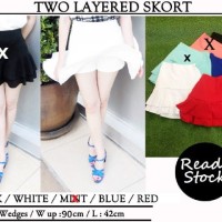 Jual TWO LAYERED SKORT (IMPORT BKK) Murah