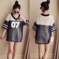 Jual Blouse baseball 07 sf 50.000 Bahan babyterry kombinasi tile+inner bah Murah