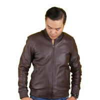 Jual Jaket Kulit Pria Kulit Coklat JK Collection Murah