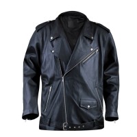 Jual Jaket Kulit Pria Kulit Hitam JK Collection Murah
