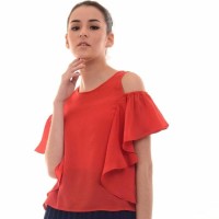 Jual Beyounique Off Shoulder Flare Sleeve Blouse Murah