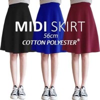Jual Midi Flare Skirt Murah