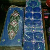 Jual papan congklak kayu lipat + isi 100 butir Murah