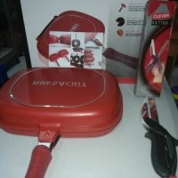 Jual Happy Call Double Pan 32 Cm + Buku Resep+Clever cutter/Pisau Serbaguna Murah