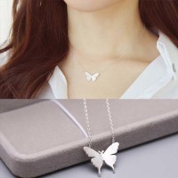 Jual KAlung Cantik Butterfly/Lupu-kupu warna Silver Murah