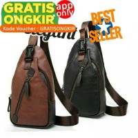 Jual Tas Selempang Waterproof Pria PAUL Sling Bag Kulit PU SLINGBAG Impor Murah