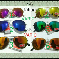 Jual kacamata anak 7-11 tahun kid kids aviator model mirror mewah keren Murah