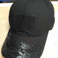 Jual topi pati polri hitam polos / topi molay / velcro / army Murah