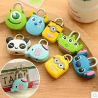 Jual Gembok Karakter Kartun//Hello Kitty Doraemon Rilakuma Minion Murah