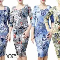 Jual dress midi bahan Jersey Murah