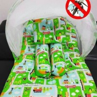 Jual SET NEWBORN KASUR BAYI LIPAT KELAMBU MATRAS KARAKTER BABYBESS HERDIYON Murah