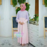 Jual Lace Dress Gamis Menyusui Gamis Hamil Gamis Busui by Simply Murah