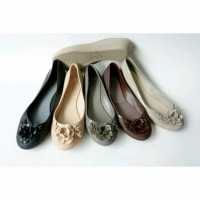 Jual jellyshoes flower / jelly shoes yumeida / sepatu kerja /flatshoes Murah
