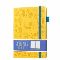 Jual Scribblesthatmatter Dotted A5 Journal Notebook Diary Iconic (Yellow) Murah