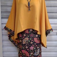 Jual kebaya setelan kutubaru batwing kombinasi Murah