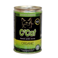 Jual Makanan kucing organic / Wet Food / Rasa Chicken Sardine Murah