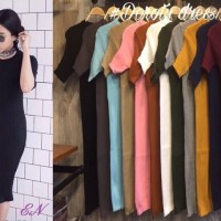 Jual FX Dorothy Knitted Dress knitted rib stretch baju wanita midi dress Murah