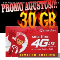 Jual Kartu Perdana Smartfren 4G 30 gb for all mifi m3z/m3y/m2s/m2p/m2y Murah
