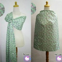 Jual Satu Set Gendongan Bayi & Apron Menyusui ECOKIDDY Murah