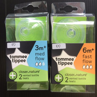 Jual TERBATAS Nipple Dot Tommee Tippee Closer To Nature Vented Bottle 3M+, Murah