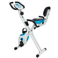 Sepeda Statis Lipat X Bike Biru Putih Sandaran COD Jogja Jabodetabek