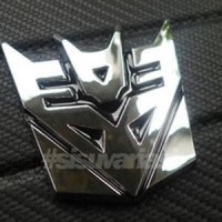 Jual Emblem Transformers Decepticon Chrome Diskon Murah