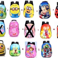 Jual Tas Anak Kartun / Tas Plastik / Tas Sekolah Frozen/Minion/Dora Murah