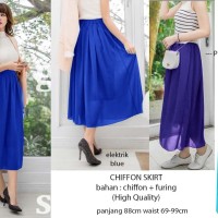 Jual Rok Fluffy Chiffon Skirt Murah