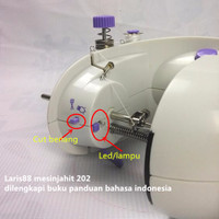 Jual MESIN JAHIT MINI PORTABLE GT-202/FHSM-202 NEW ADA LAMPUMYA Murah