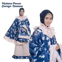 Jual Mukena Dewasa Katun Jepang Ponco Everlyn (TANPA KEPALA) Murah