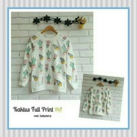 Jual Tunik/Baju Atasan/Sabrina/Tunic/Kaktus Full Print Sweat Limited Murah