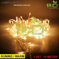 Jual LAMPU NATAL LED WARM WHITE / KUNING TUMBLR Murah