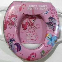 Jual Toilet Training Anak -Soft Baby Potty Seat Handle Karakter Little Pony Murah